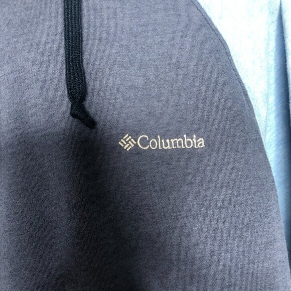 Columbia Mens Hoodie Size Small Blue Long Sleeve Front Pockets Pullover - Picture 4 of 7